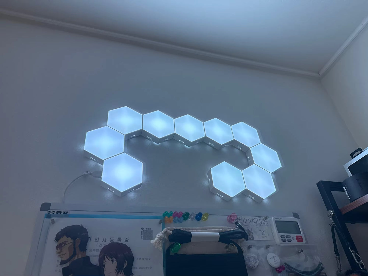 Modular Hexagonal RGB Light Panels