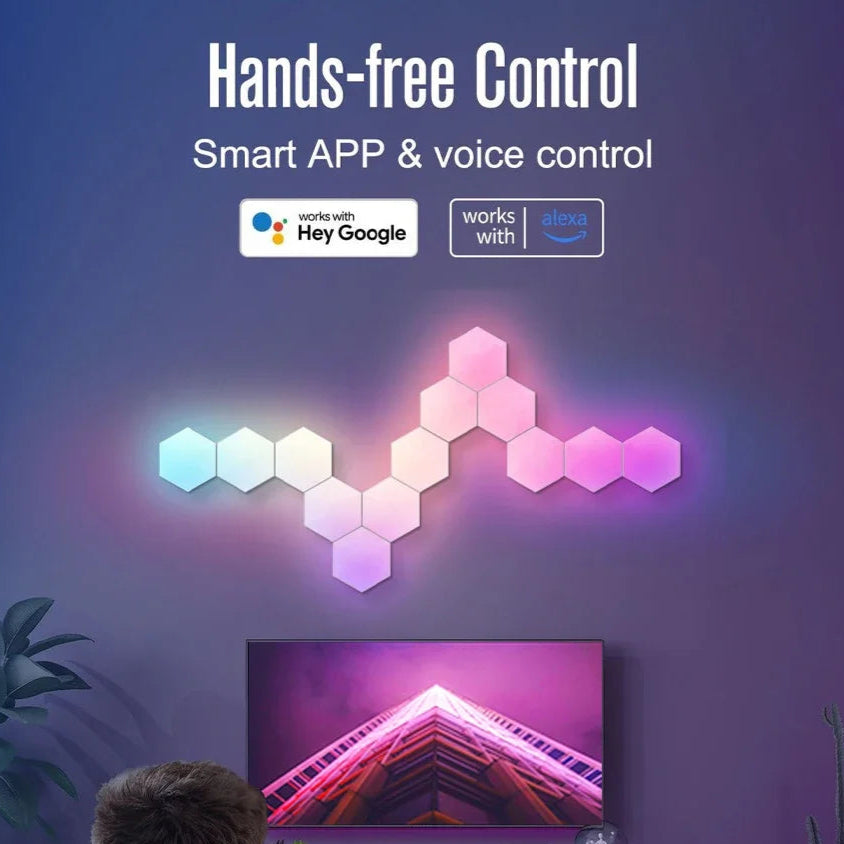 Modular Hexagonal RGB Light Panels